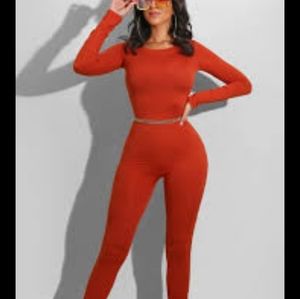 Rust Color Jumpsuit